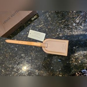 Authentic Louis Vuitton Luggage Tag with gift bag
